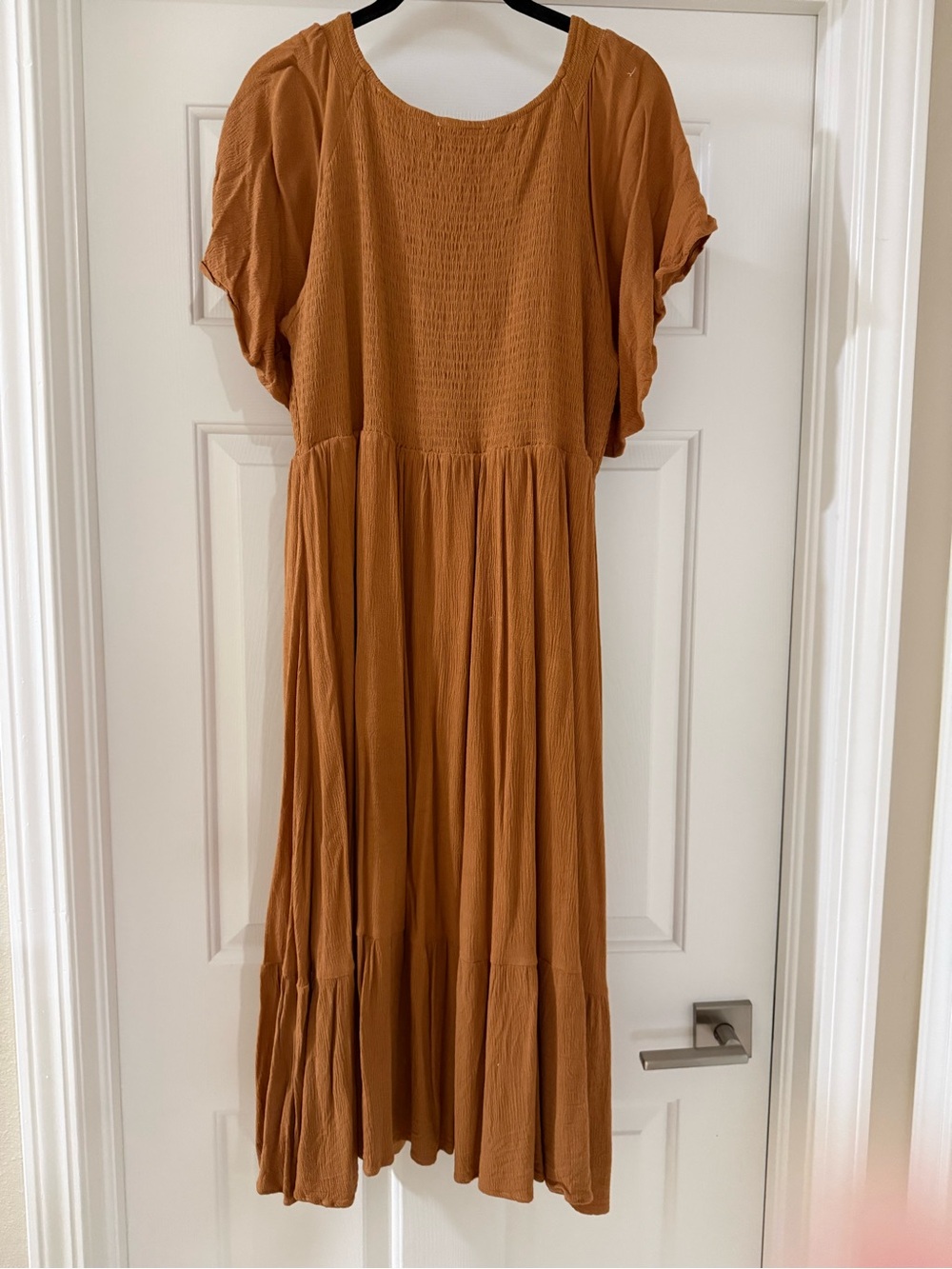 Baltic Born Rust Brown V-Neck Tiered Maxi Dress - Picture 2 of 2